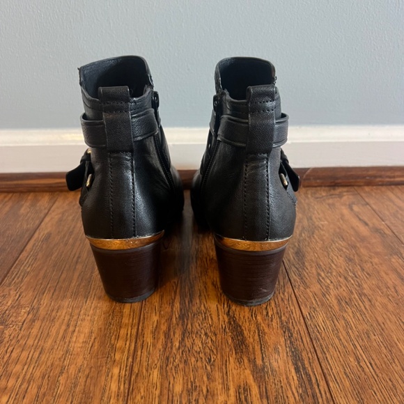 Coach Women’s Black Leather Pauline Heeled Ankle Boots - Picture 8 of 15